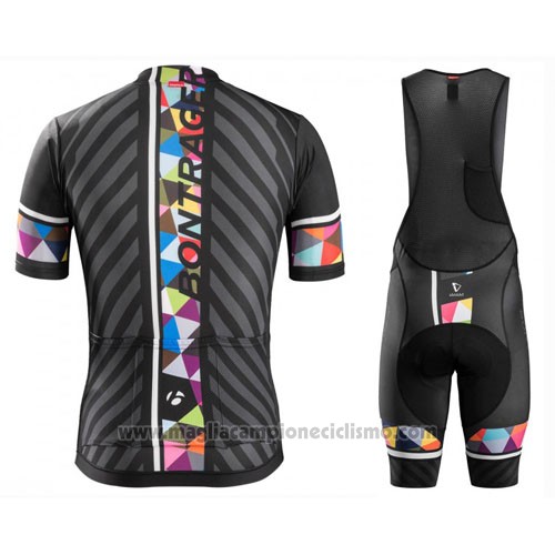2016 Abbigliamento Ciclismo Trek Bontrager Nero e Rosso Manica Corta e Salopette